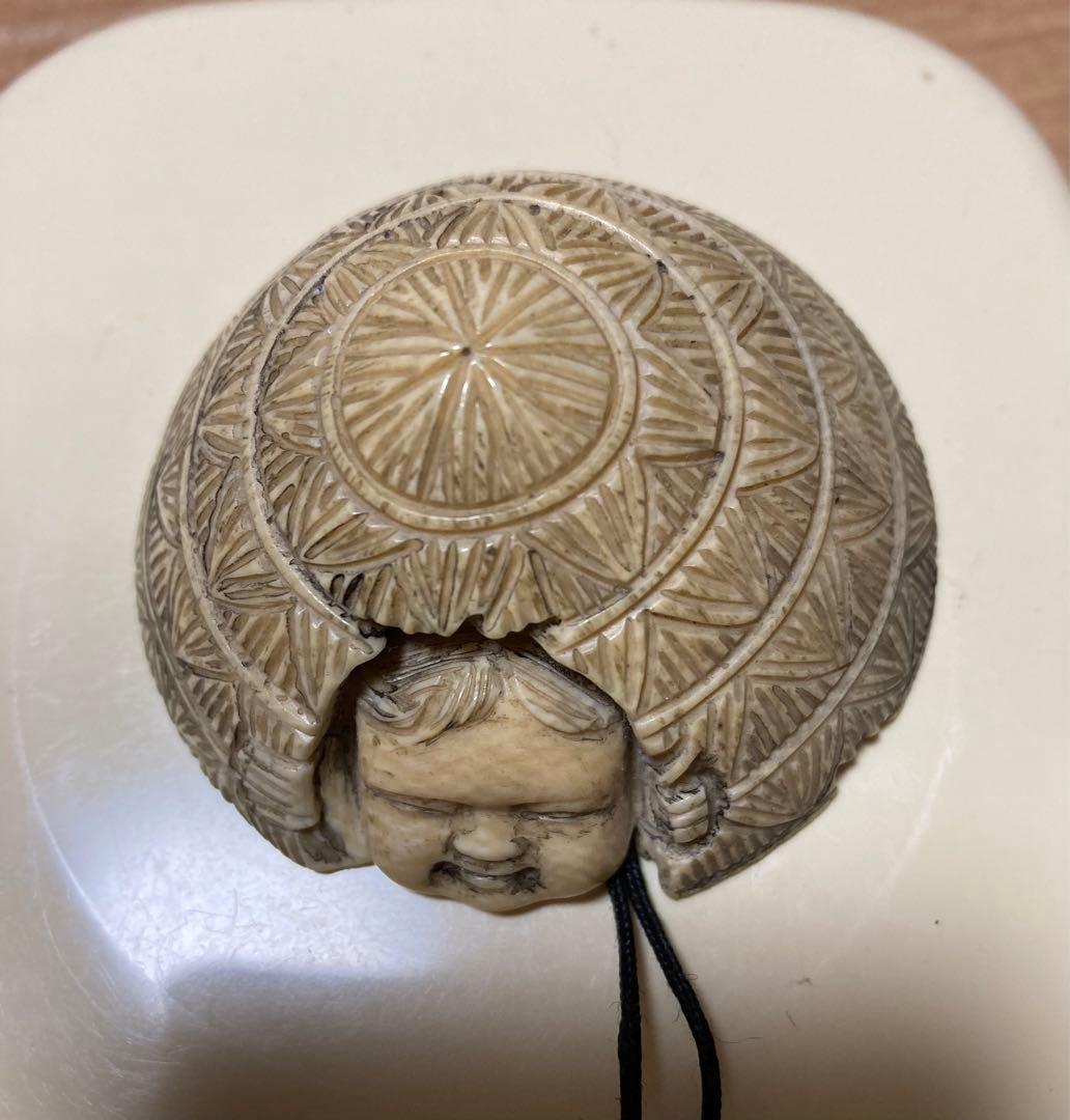 古い根付 天然素材