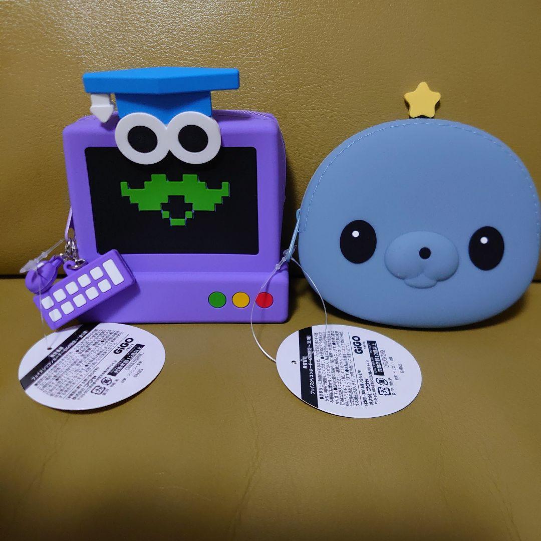 教育番組　タマ　はかせ　　計２点　　　フェイスシリコンポーチ　GiGO限定
