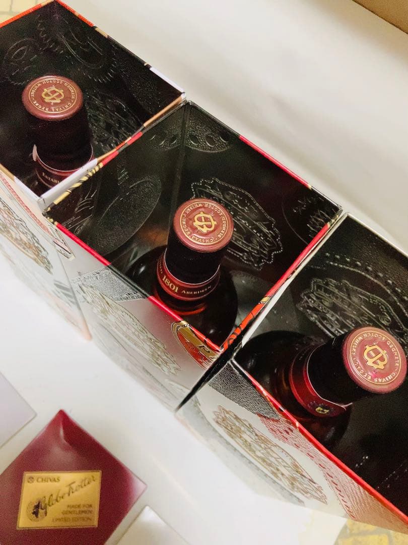 シーバスリーガル　12年　ブリキ缶BOX 3本セット