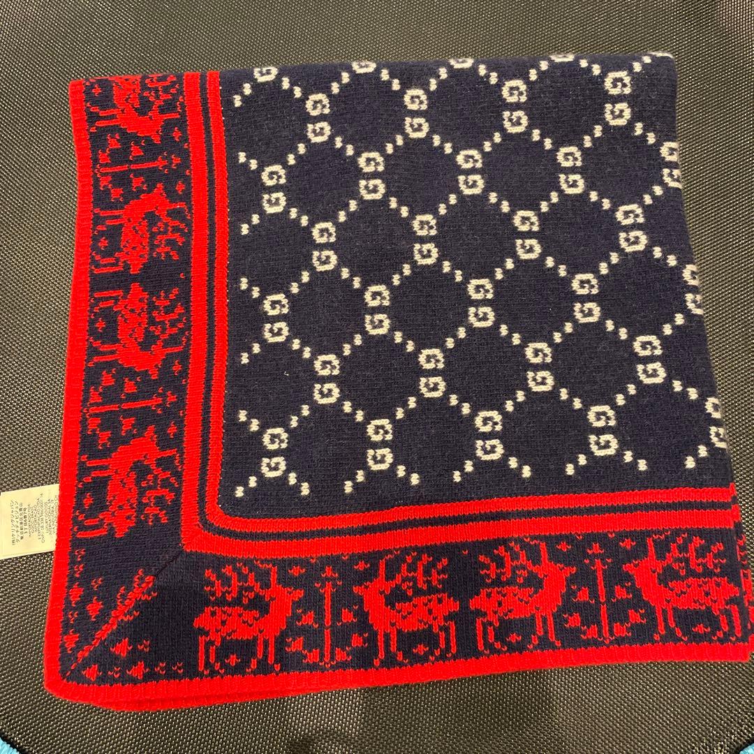 GUCCI 新品未使用　ニット帽　ブランケット　膝掛け