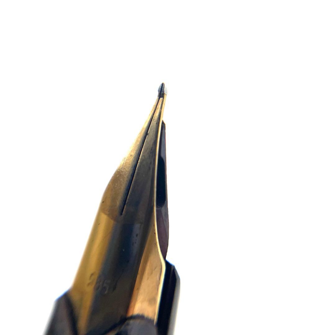 モンブラン　万年筆　ペン先K14 585 キャップ式　割れ有