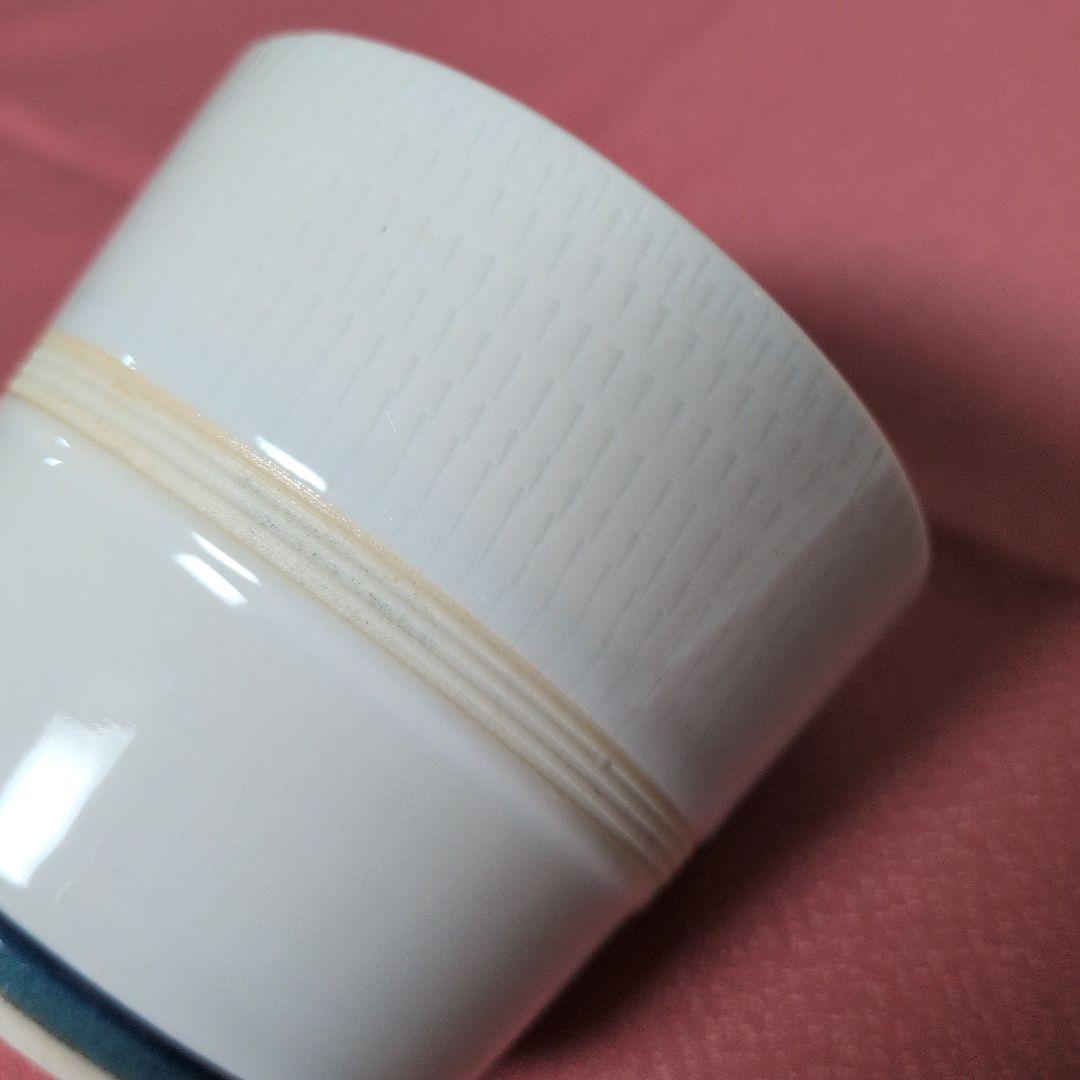 陶磁器　食器　蓋物　蓋付き碗　蒸し碗　２個（本体２個　蓋３枚）金彩　沈金　染付