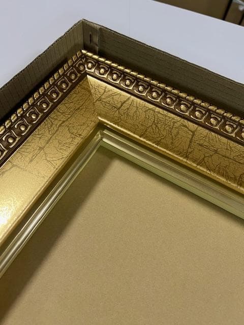 リ*5様 ゴールド F20 油彩額縁　アクリル付き