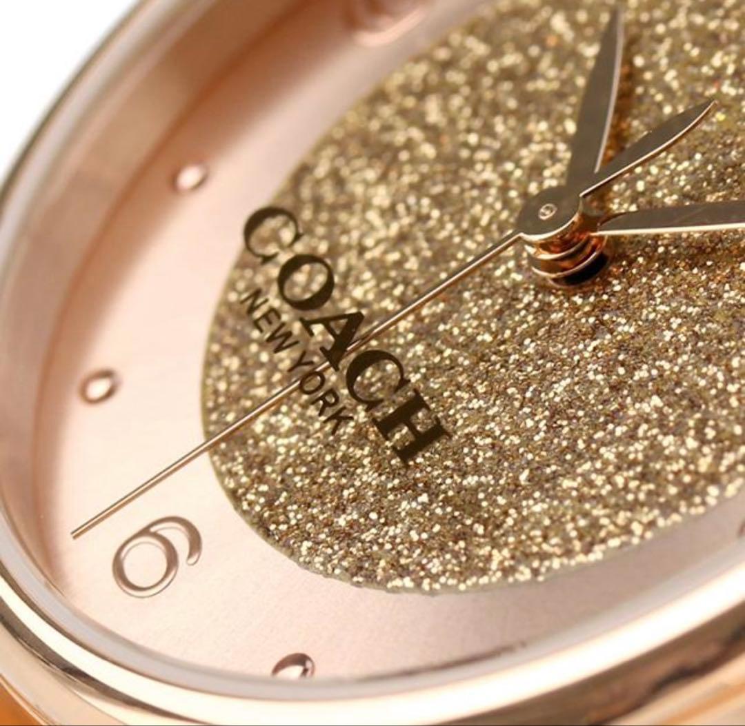 新品タグ付き未使用　COACH レディース腕時計 ピンクゴールド コーチ　保証書