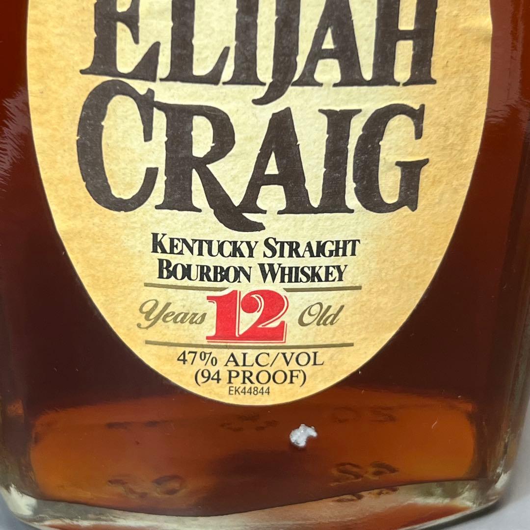 未開栓 古酒 エライジャクレイグ 12年 ウイスキー 箱付 希少