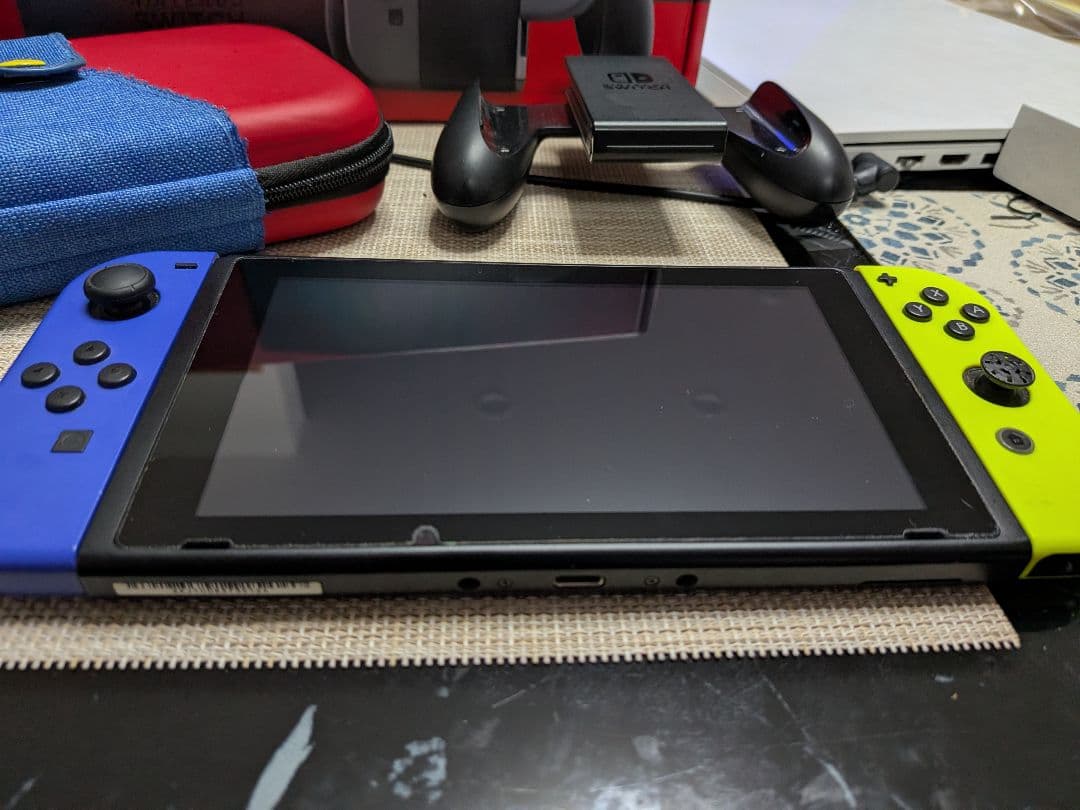 【当日発送可能】Nintendo Switch 本体 青/緑 付属品あり