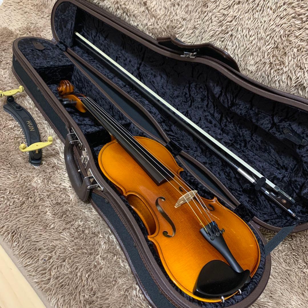 極美品 バイオリン ホレイシオ・ルカ V-100 (4/4)肩当 弓・ケース付属