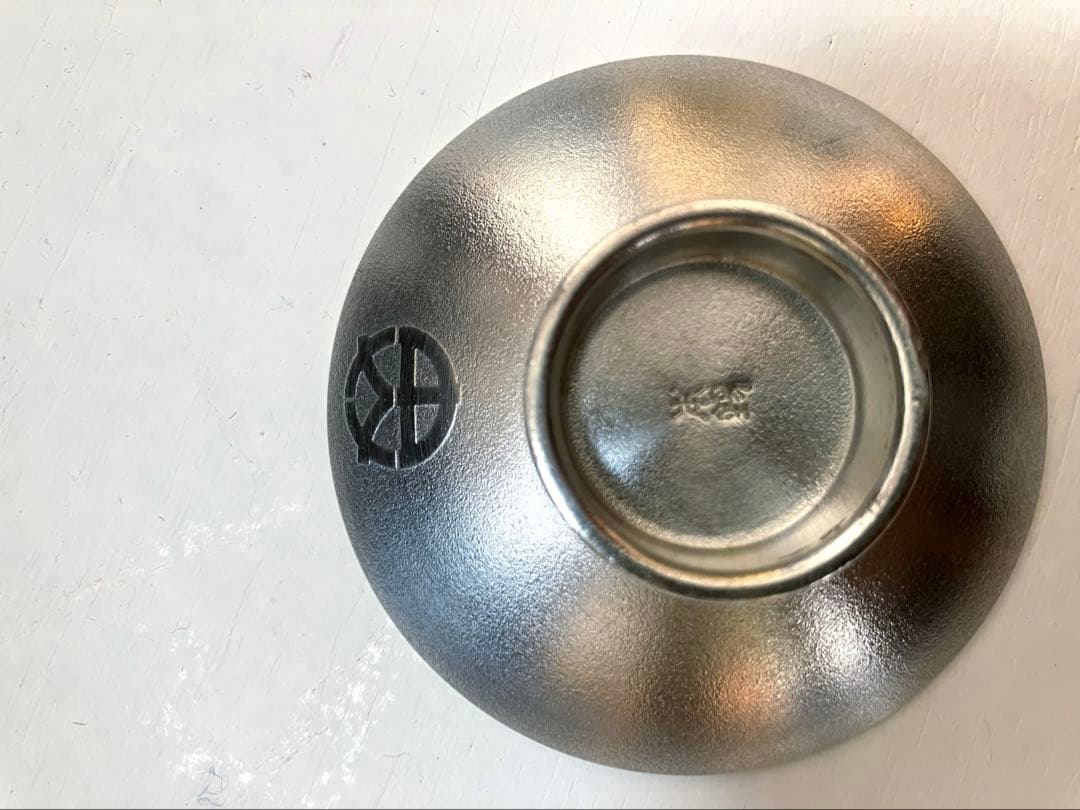 本錫製 おとそセット 松竹梅 漆塗台付き 屠蘇器