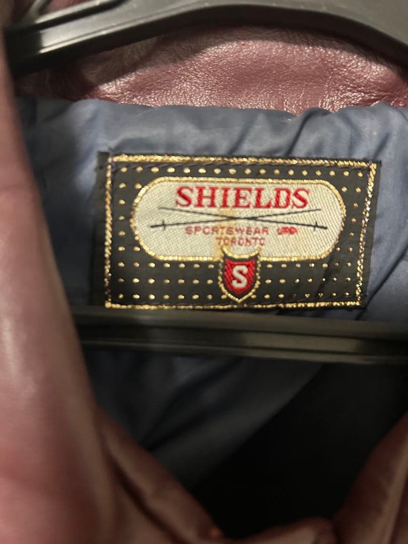 shields 70's レザー　スタジャン　コーチジャケット　ヴィンテージ