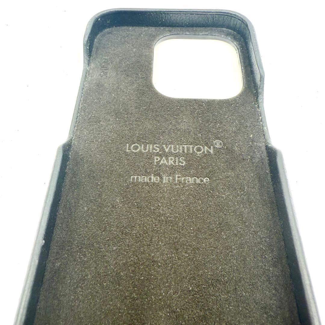 鑑定済 ルイヴィトン モノグラム iPhone 15pro バンパー ケース 黒