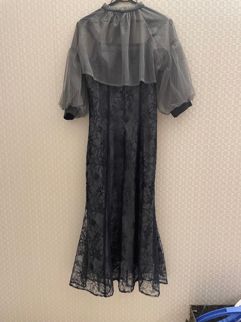 LEJA リボンシアーボレロレースマーメイドワンピースドレス