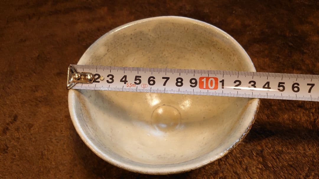 李朝　粉引茶碗　白釉　萩焼　抹茶碗　在銘　蔵出し　共箱　１客