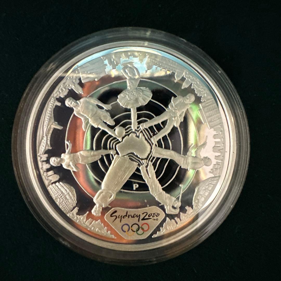 7月SALE☆2000年☆シドニーオリンピック☆公式記念☆5ドル銀貨4枚セット☆