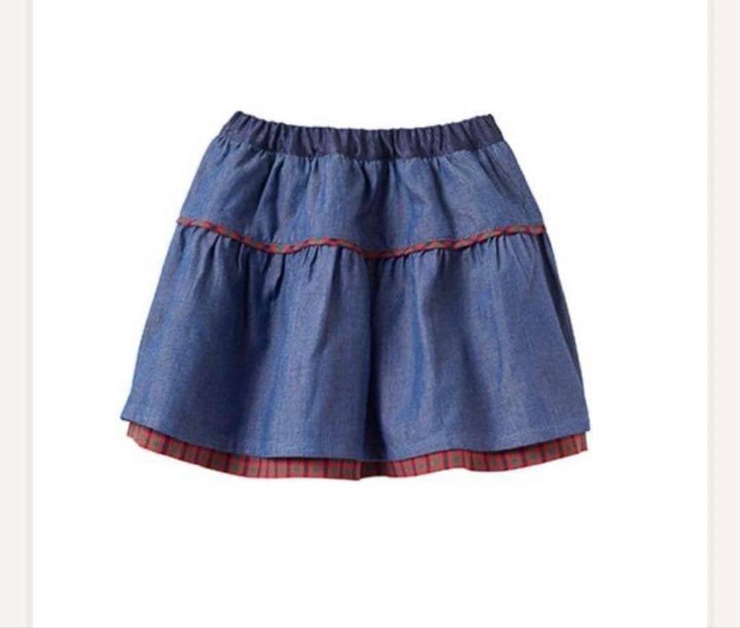 ♡familiarリバーシブルスカート♡ 美品　130サイズ