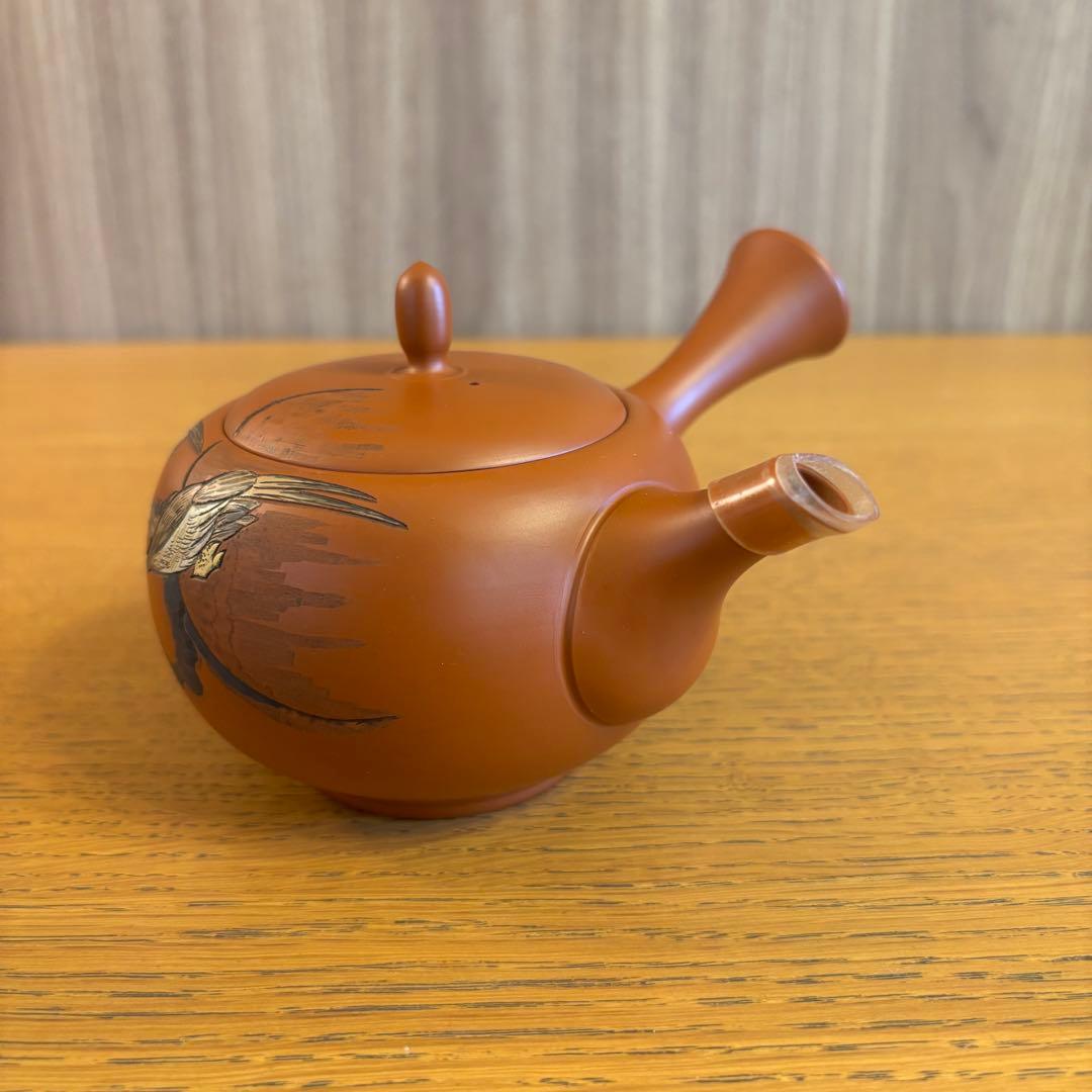 吉川雪堂造、常滑焼　朱泥　急須　茶道具　茶器