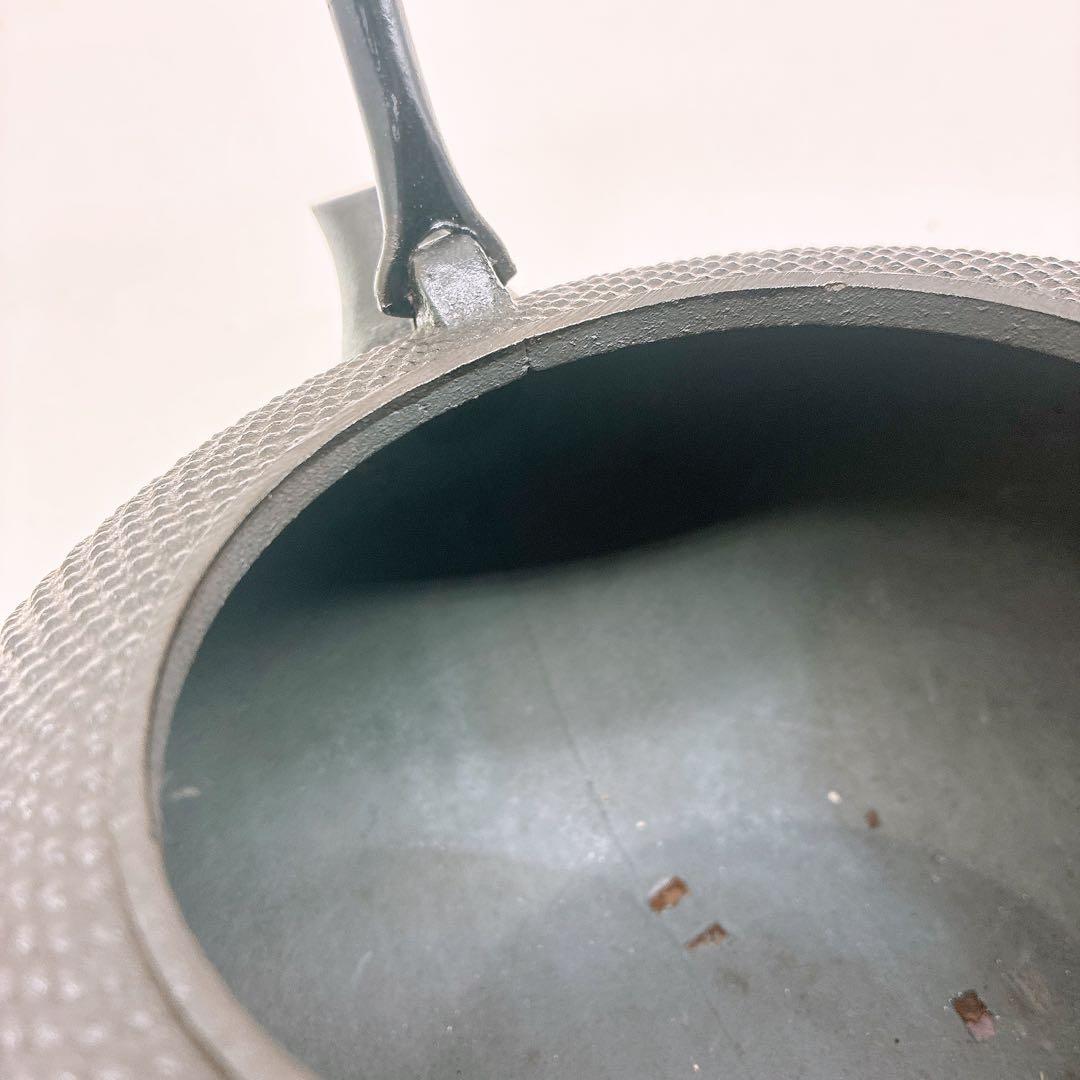 南部鉄器 鉄瓶 手取型アラレ 南部三厳堂ナルセ 南部池永 本場盛岡