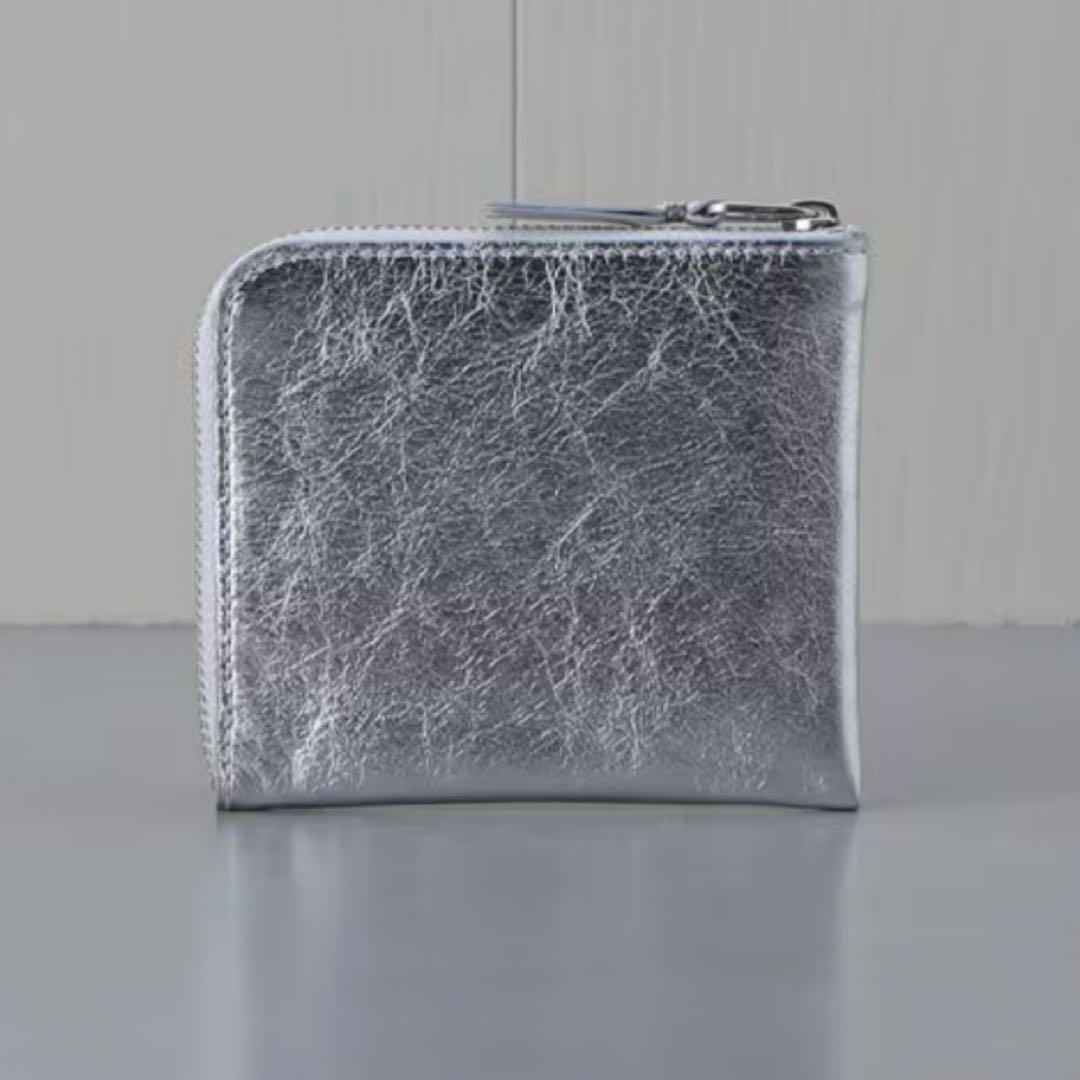 極美品 COMME des GARCONS Wallet シルバーウォレット