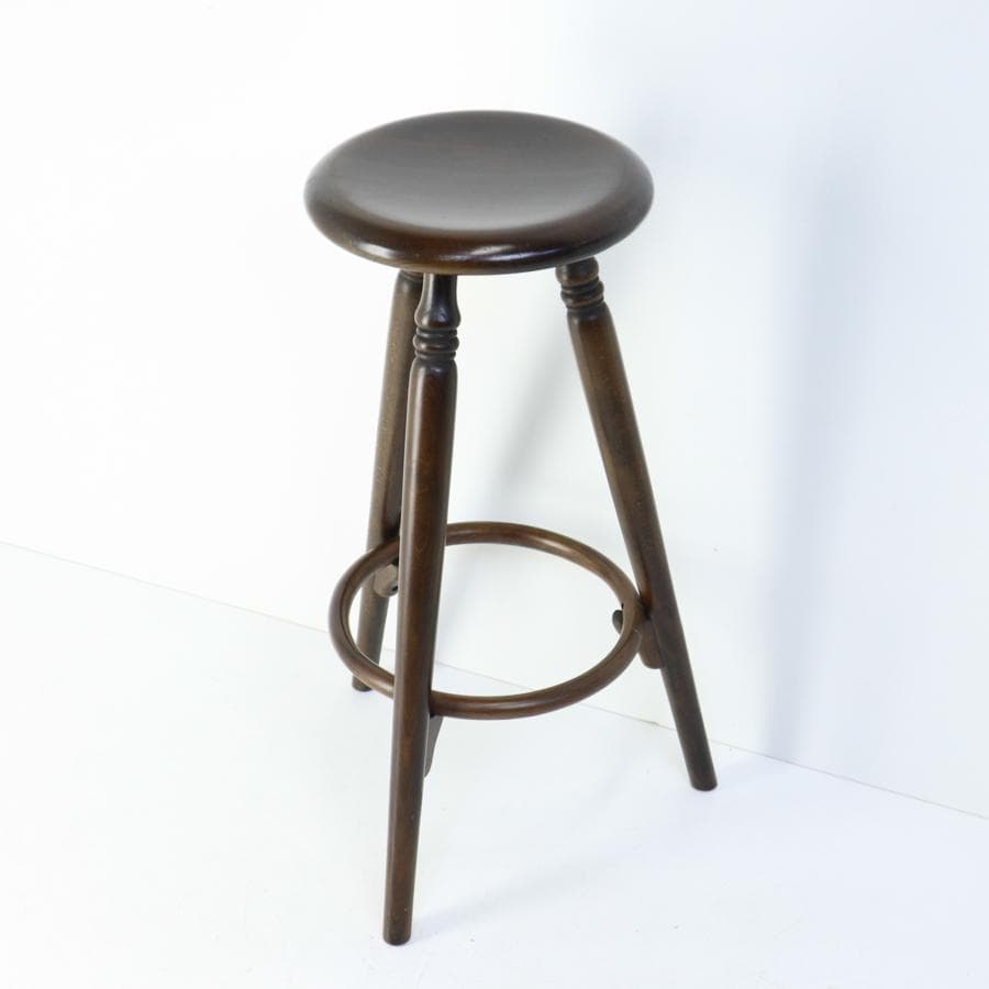飛騨高山の家具 柏木工 ハイスツール 高さ65cm カウンターチェア 丸椅子