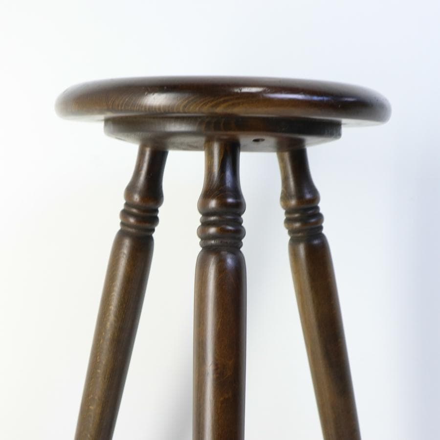 飛騨高山の家具 柏木工 ハイスツール 高さ65cm カウンターチェア 丸椅子