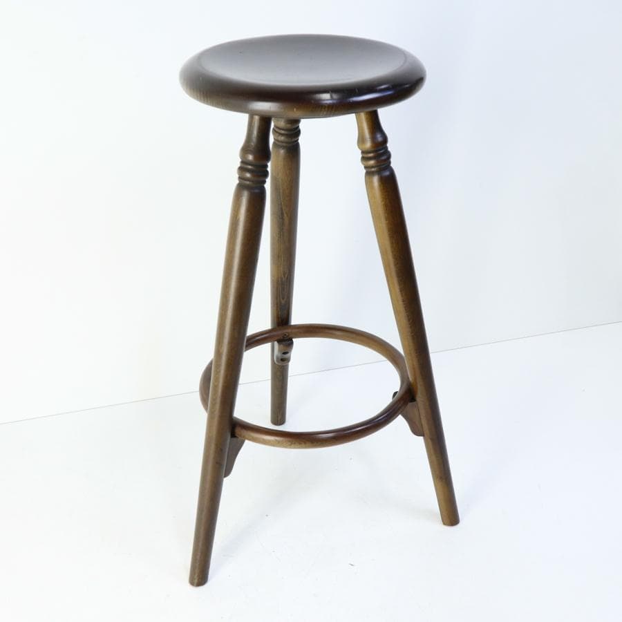 飛騨高山の家具 柏木工 ハイスツール 高さ65cm カウンターチェア 丸椅子