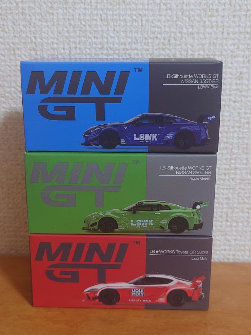 1/64 MINI GT LB WORKS GT-R GR Supra 3台