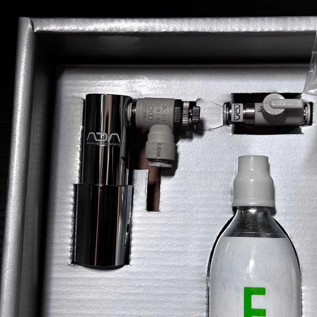 ADA CO2レギュレーター ボールバルブ グラスカウンター パレングラス