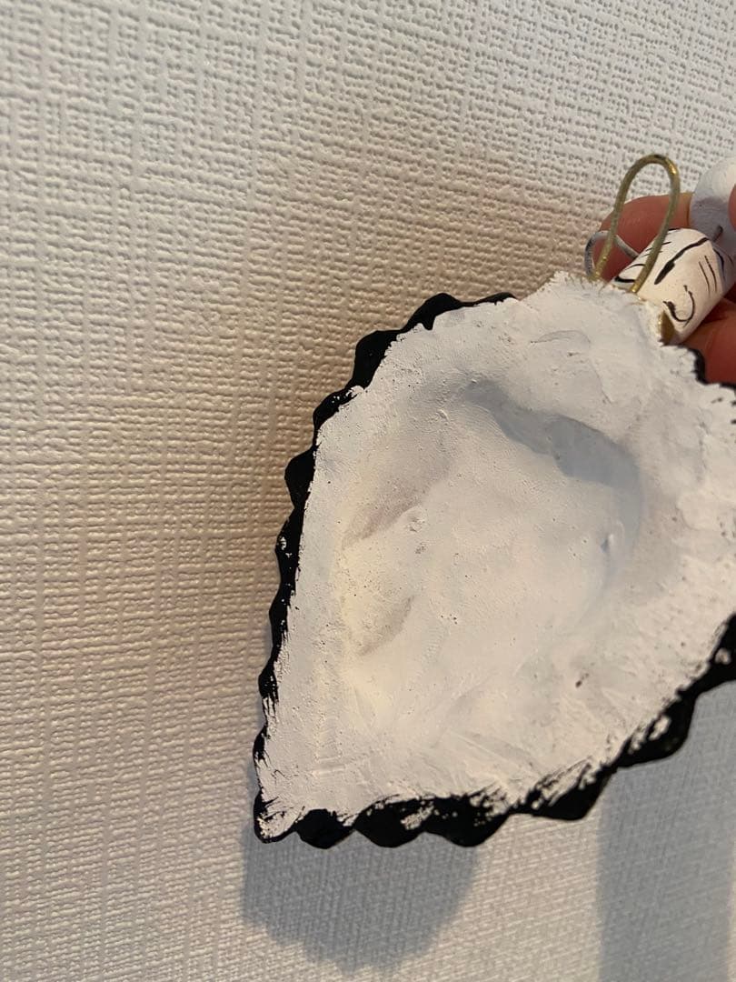 1点もの オアハカ 死者の祭り 骸骨ハート型陶器装飾品