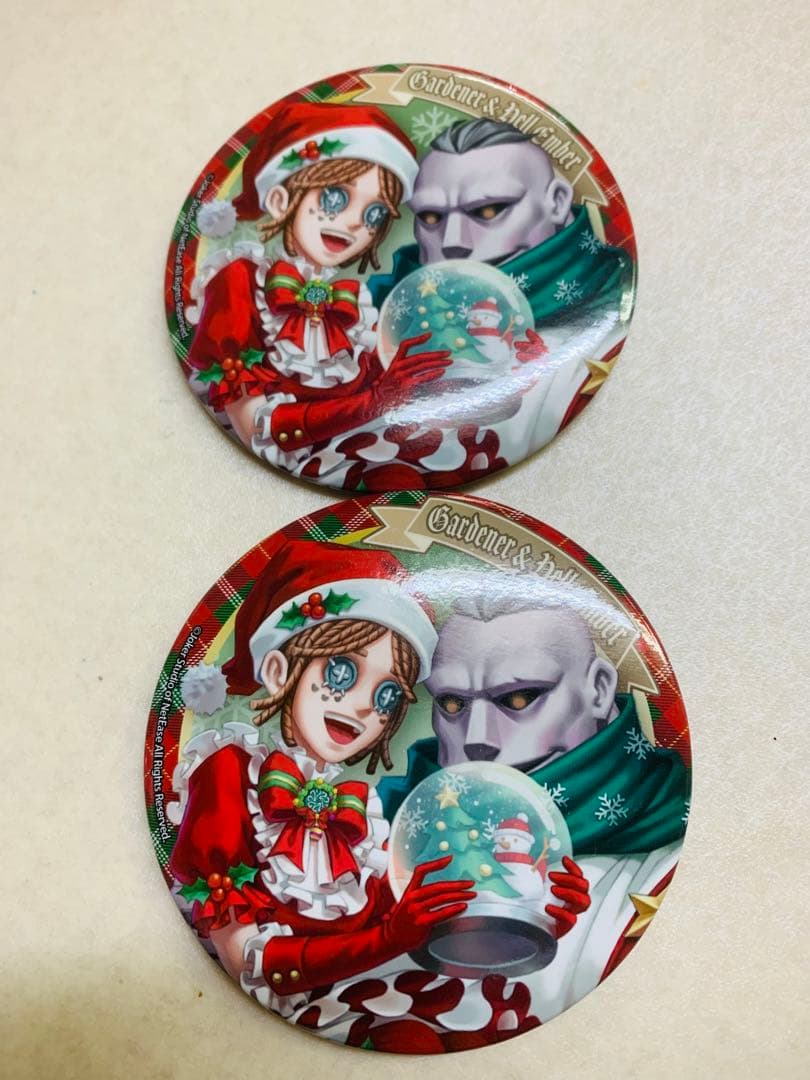 第五人格　75mm缶バッジ スイパラ　バトラーズカフェ　コラボ　庭師＆復讐者