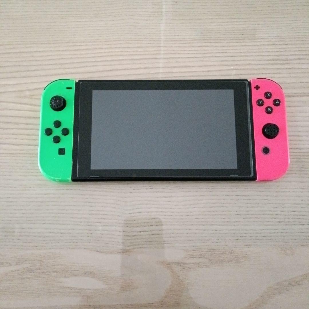 Nintendo Switch ニンテンドースイッチ本体　GRN/PNK箱無し