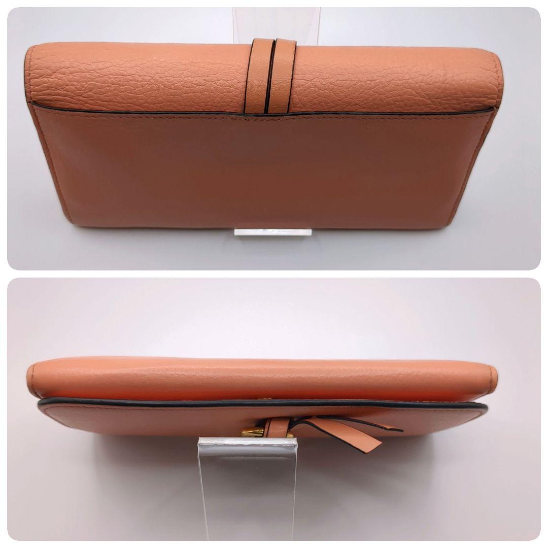 専用美品✨クロエ Chloe 長財布 レザー ピンク ゴールド金具