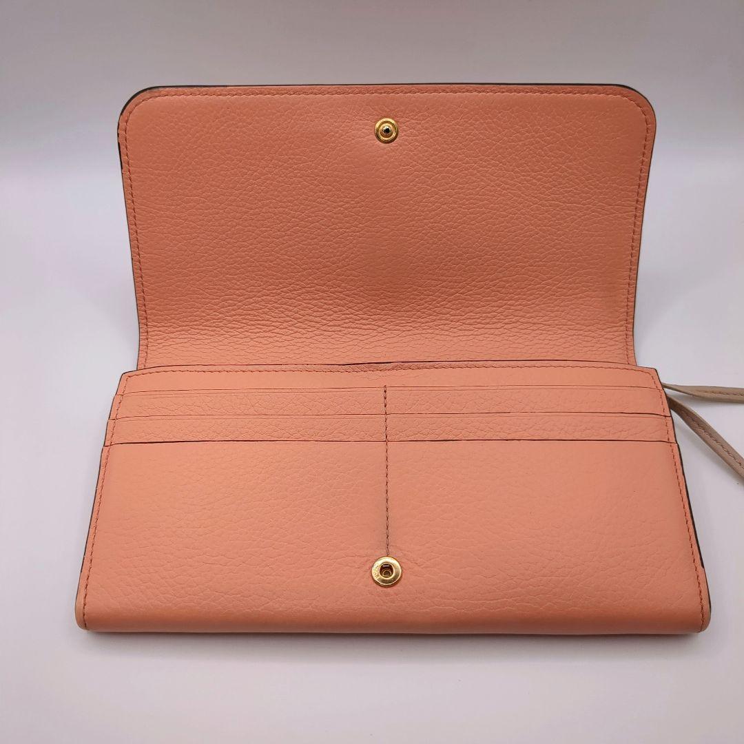 専用美品✨クロエ Chloe 長財布 レザー ピンク ゴールド金具