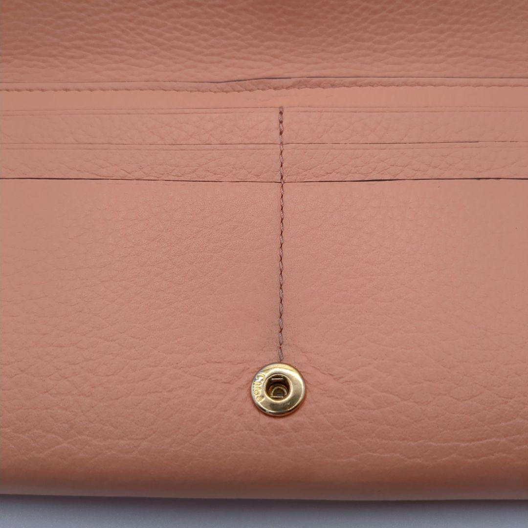 専用美品✨クロエ Chloe 長財布 レザー ピンク ゴールド金具
