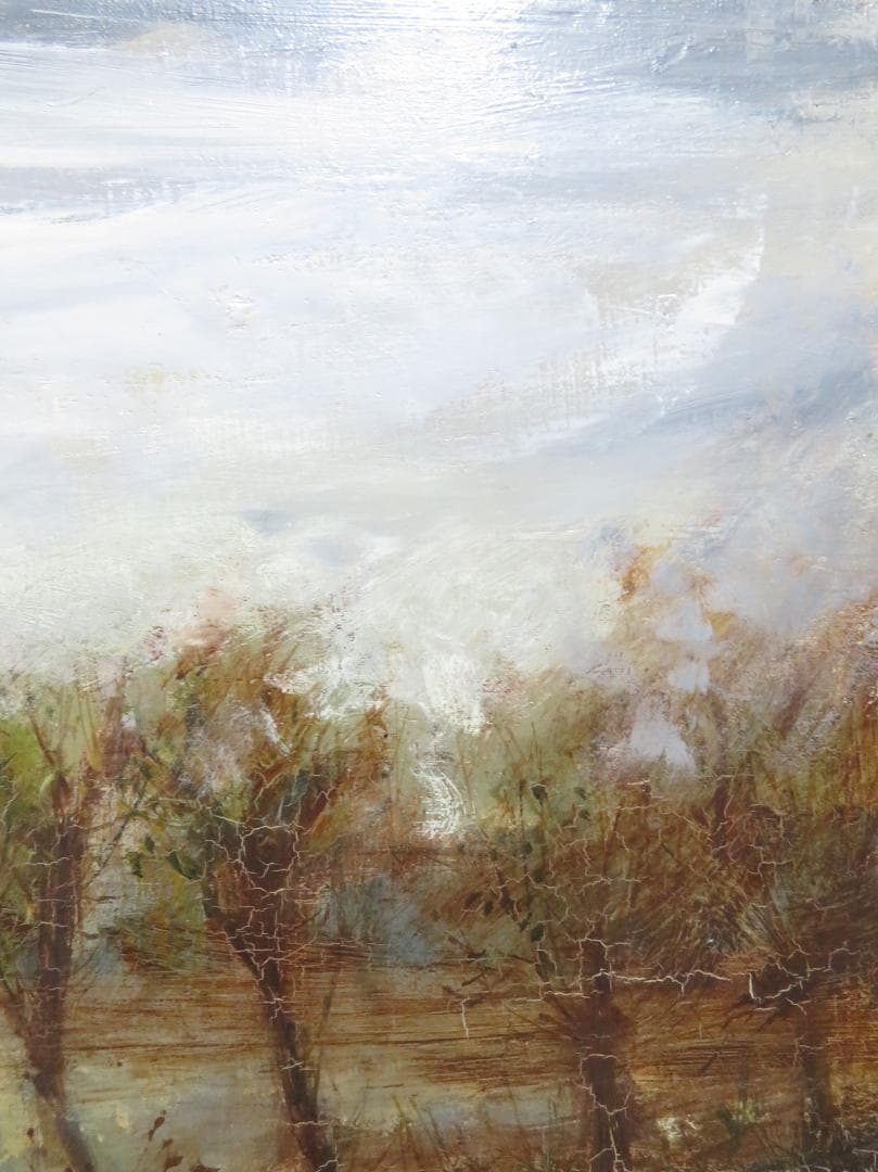 ◆   西井義晃　「北イタリア風景」　油彩P10号　自由美術協会　◆