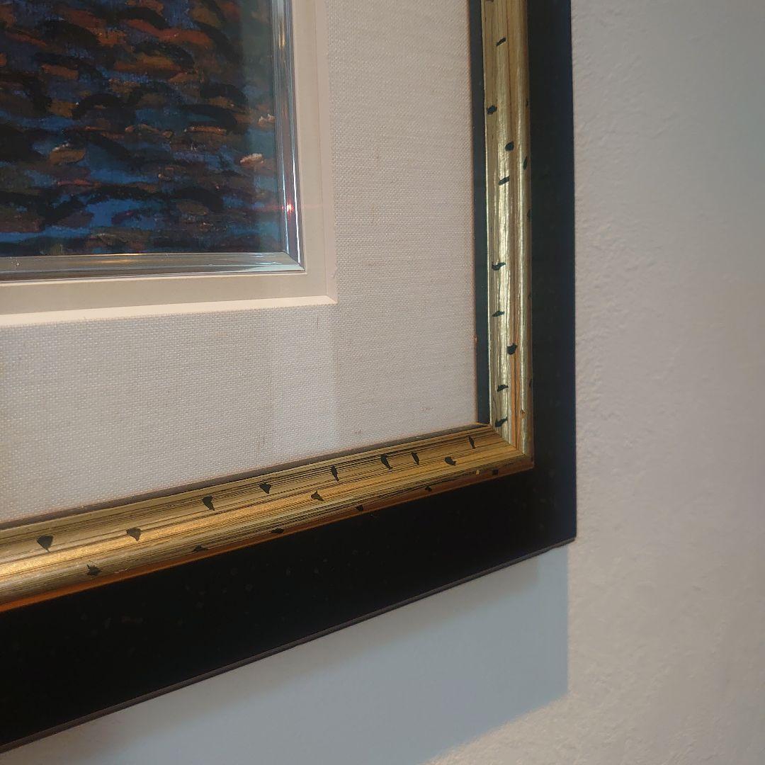 【特注額縁】GOGH　夜のカフェテラス　高級印刷画　複製画　大判