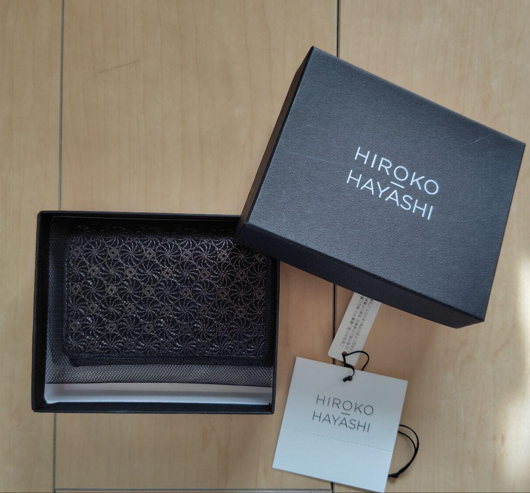 【新品•未使用】三つ折財布ジラソーレHIROKO HAYASHIブラック 開運