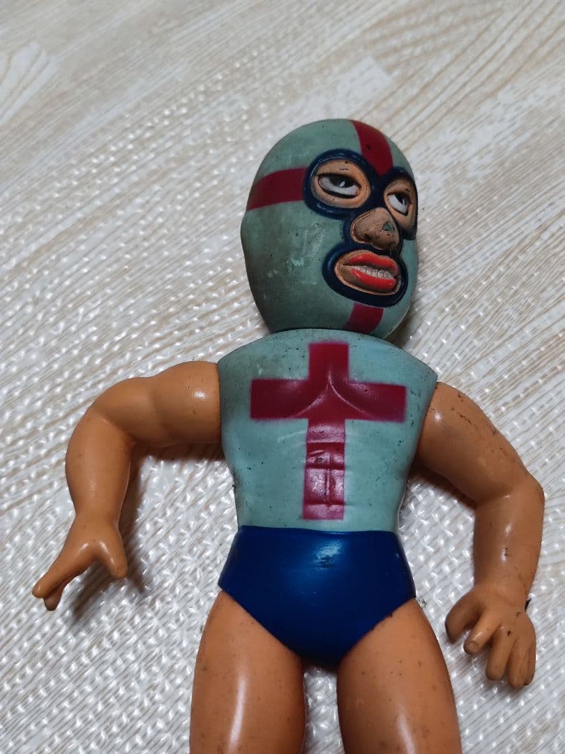 中嶋製作所 タイガーマスク ゴルゴダクロス ソフビ 辻なお 梶原一騎 昭和レトロ