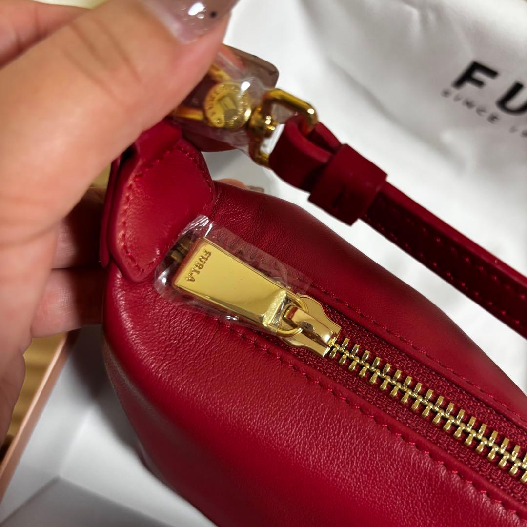 FURLA フルラ ショルダーバッグ ハンドバッグ レッド