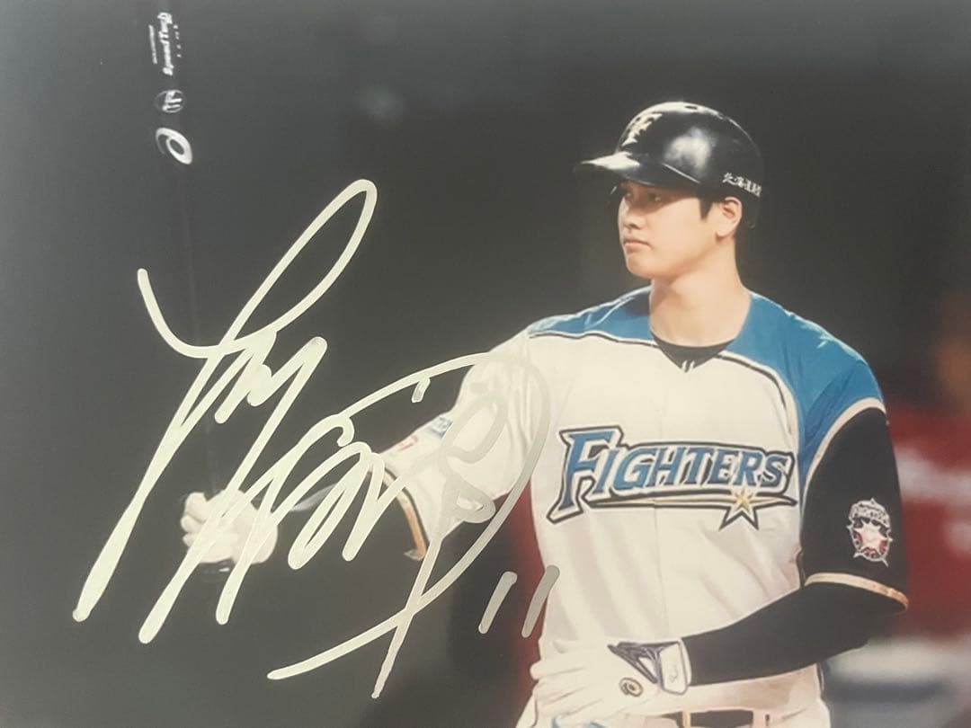 大谷翔平 直筆サインフォト＆花巻東高記念グッズセット