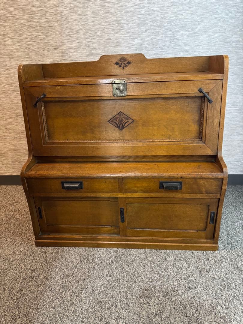 ライティングビューロー ライティングデスク　古家具　昭和レトロ