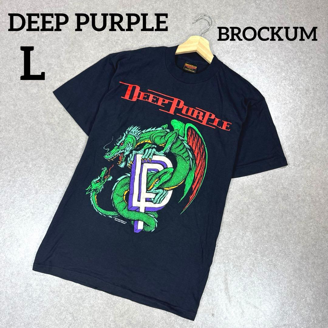 希少 ヴィンテージ 90s DEEP PURPLE バンドTシャツ USA製 L