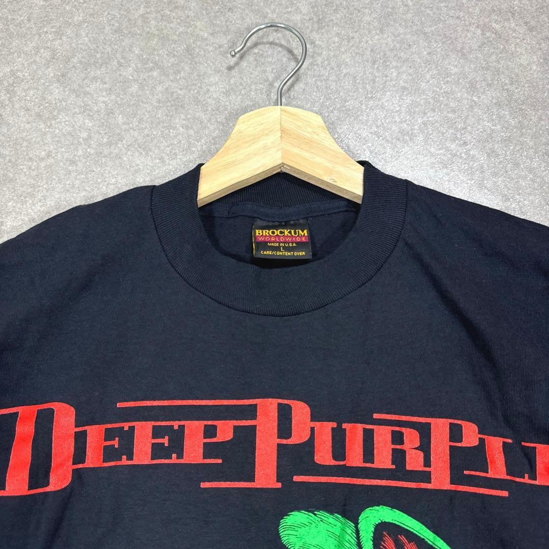 希少 ヴィンテージ 90s DEEP PURPLE バンドTシャツ USA製 L