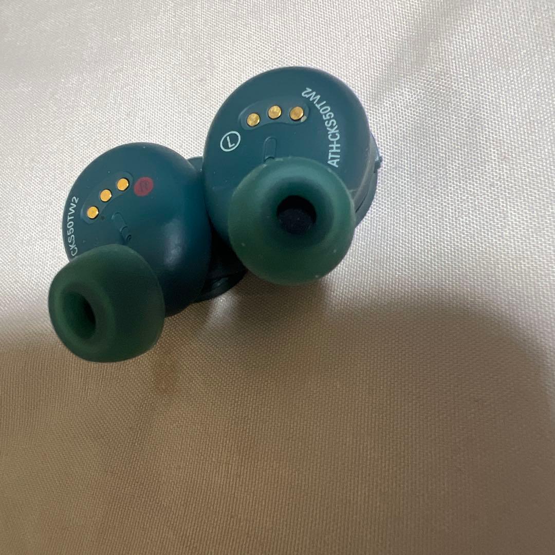 【中古品】ATH-CKS50TW2 GR(E) ワイヤレスイヤホン