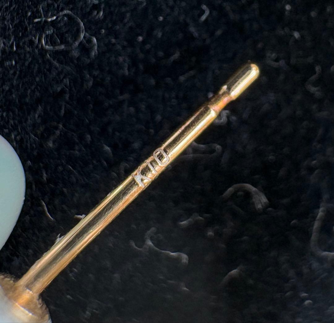 美品　Lesbonbon ルボンボン　パールリボン型ピアス