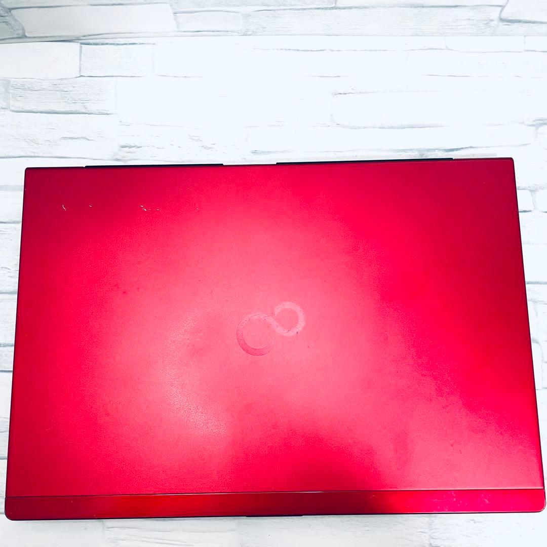 富士通 薄型軽量ノートPC core i7オフィス付　高速動作 レア おまけ付