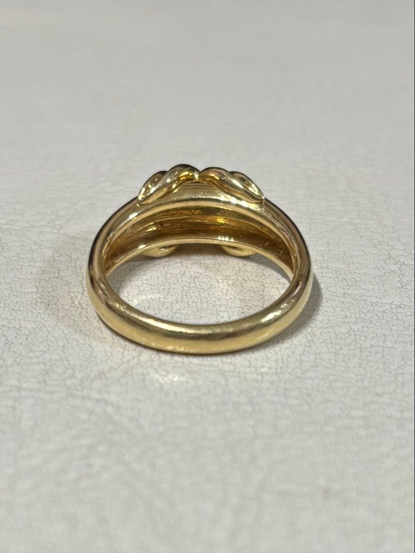 k18 Tiffany シグネチャー　リング　オールドティファニー　18金　希少