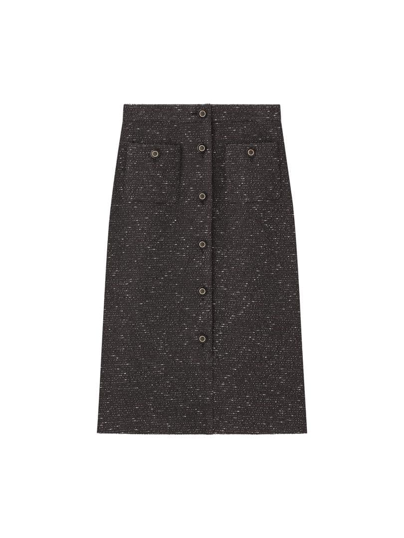エムプルミエ　ファンシーニットツィードスカート34 タイムセール