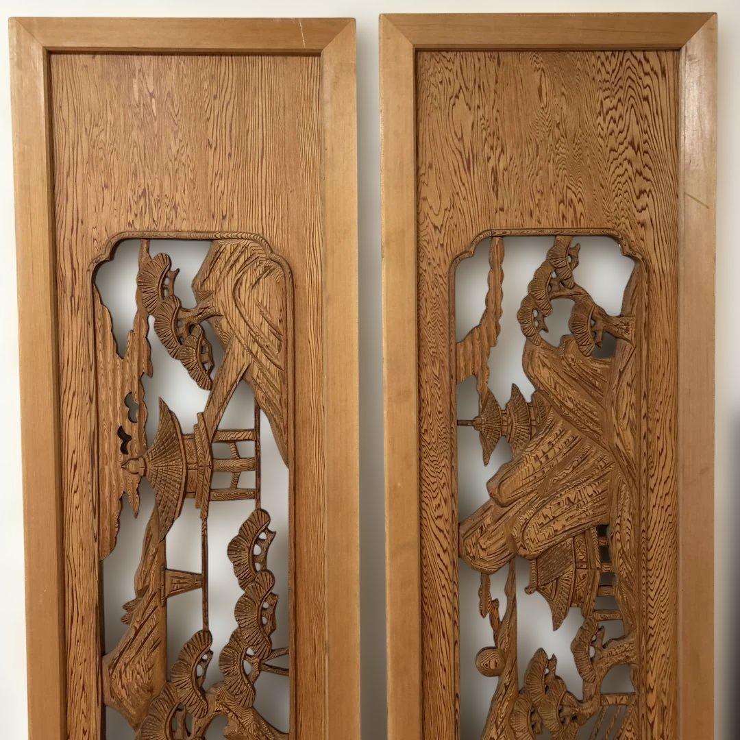 屋久杉　欄間　高級　中古品　サイズ:187センチ×40.5センチ×3センチ