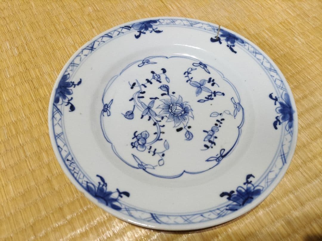 珍！　新渡　チャイニーズ　8寸皿　伊万里・古染付・デルフト写し　中国製