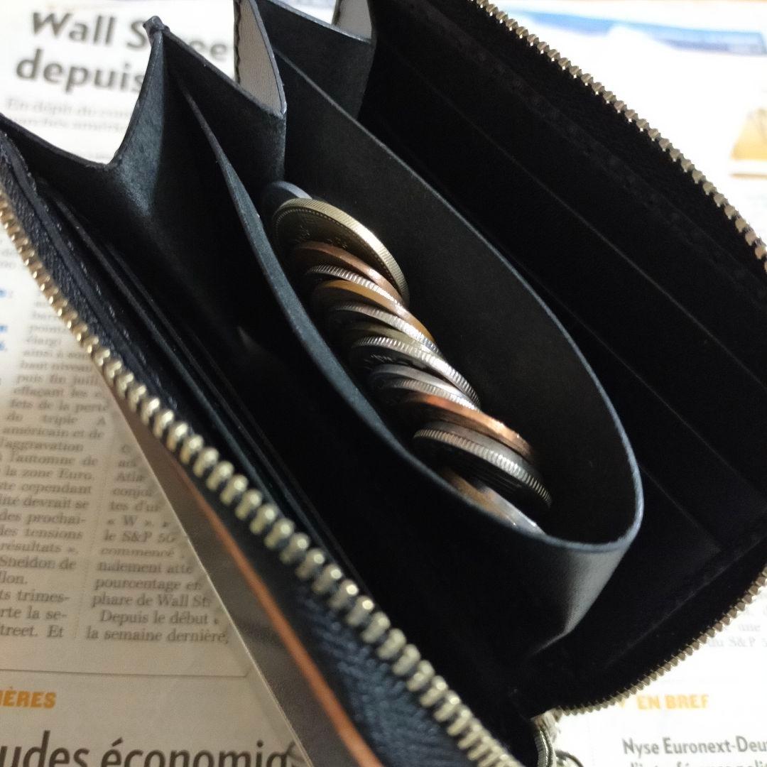 L字ファスナーウォレット　コードバン