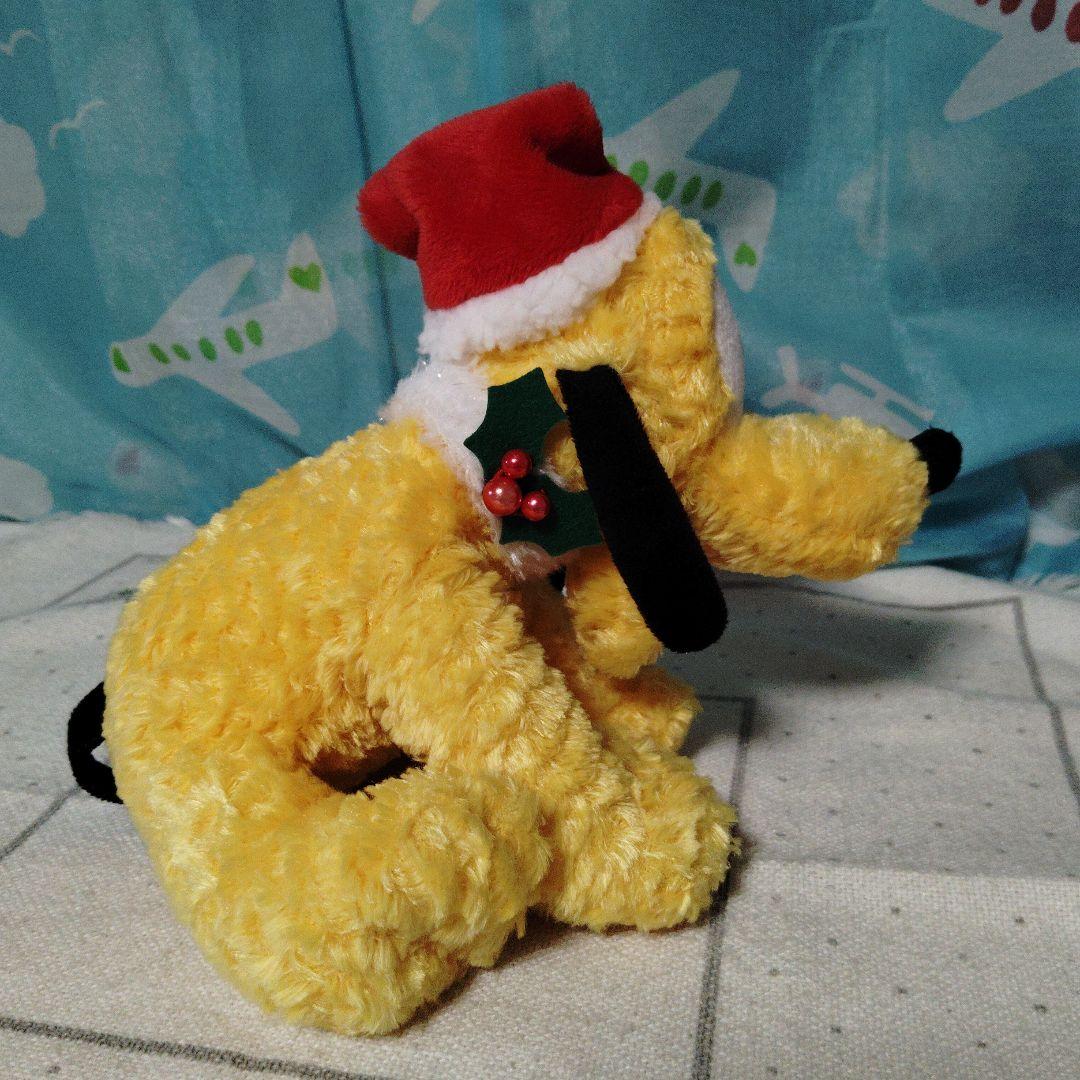 ディズニーストア サンタ　プルート ぬいぐるみ 2008年　クリスマス